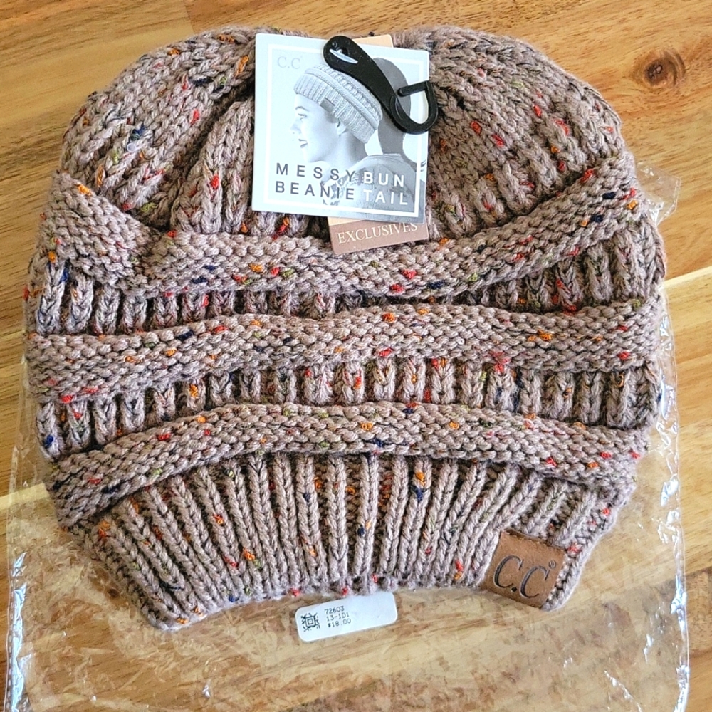 C.C Messy Bun Beanie